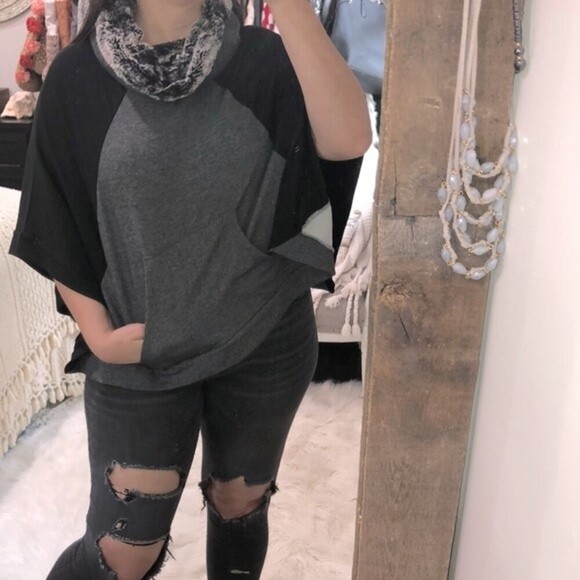 Ella Moss size small cape mock turtleneck top - Picture 2 of 4